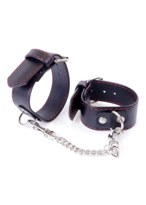 Fetish B   Series Handcuffs 3 cm Red Lline - obrazek 6