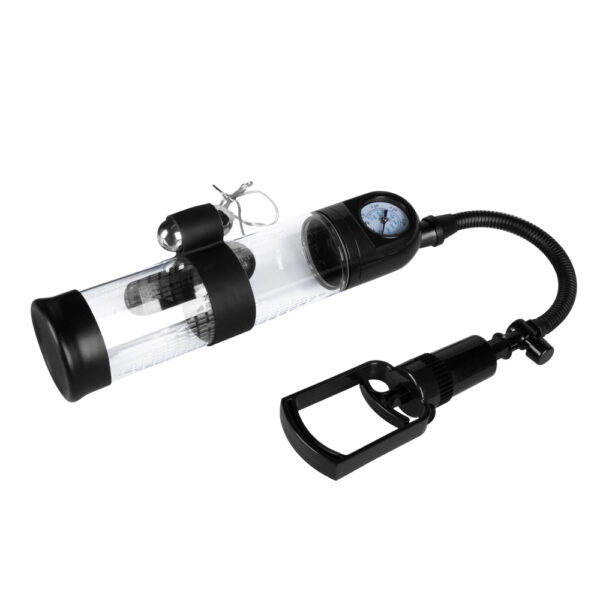 Pompka Powerpump MASTER Vibrating   Black&Clear - obrazek 6