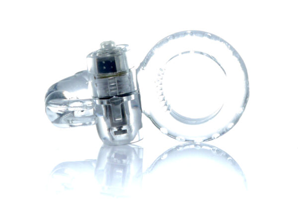 Pierścień Rabbit Vibro CockRing Clear - obrazek 6