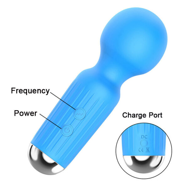 Stymulator Rechargeable Mini Masager USB 20 Functions   Black - obrazek 6