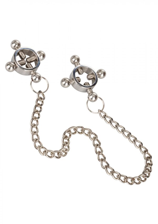 4 Point Nipple Press w Chain Black - obrazek 6