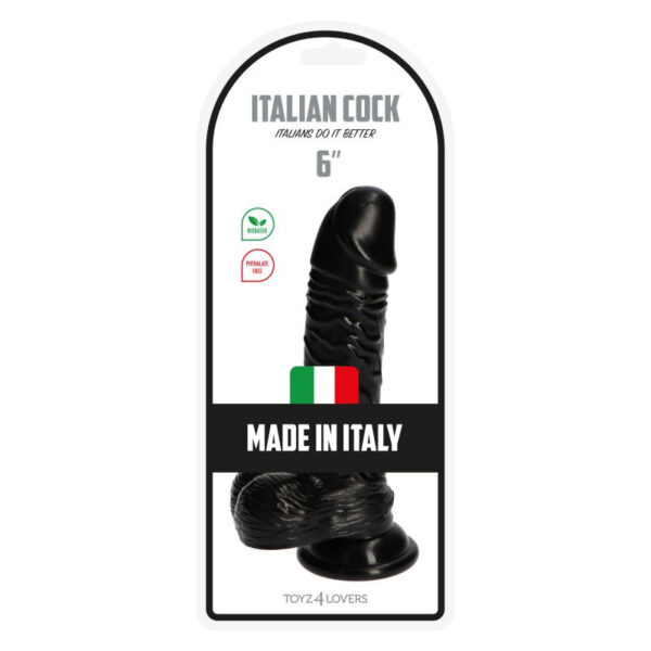 Dildo Italian Cock 6Black - obrazek 6