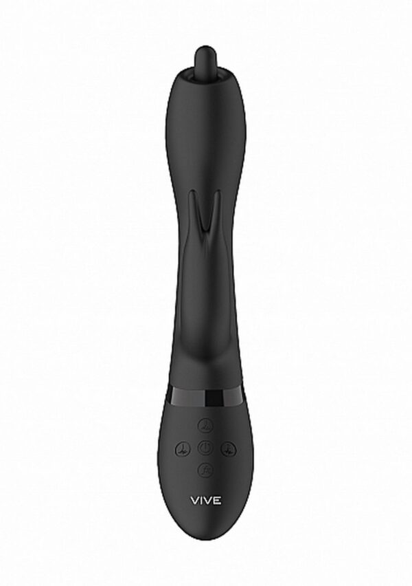 Nilo   Pinpoint Rotating G spot Rabbit   Black - obrazek 6