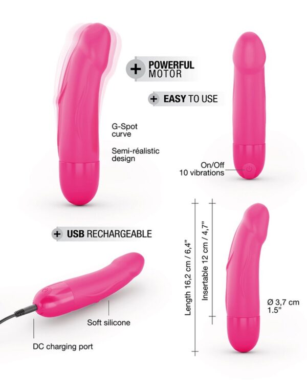 REAL VIBRATION S MAGENTA 2.0   RECHARGEABLE - obrazek 6