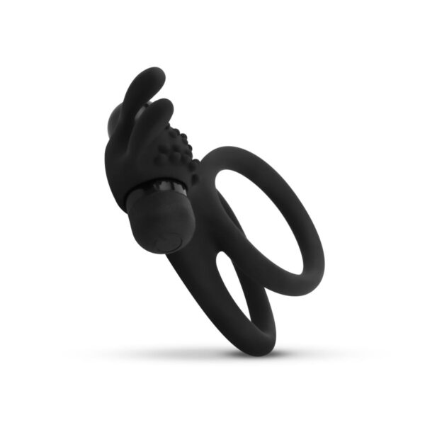 Share Ring   Double Vibrating Cock Ring with Rabbit Ears - obrazek 6