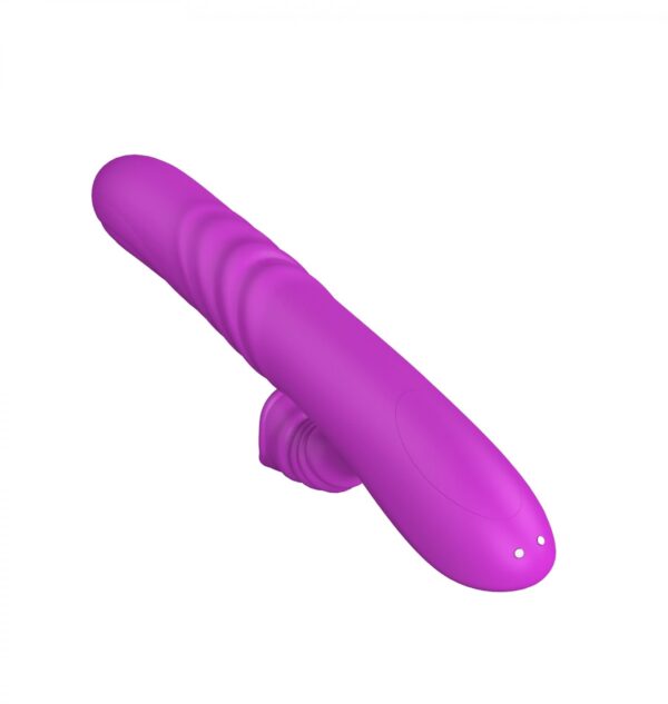 Wibrator Angelia, USB 3 functions of thrusting / 20 vibrations Purple - obrazek 6