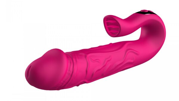 Realistic Tongue Stimulating Dildo Vibrator - obrazek 6