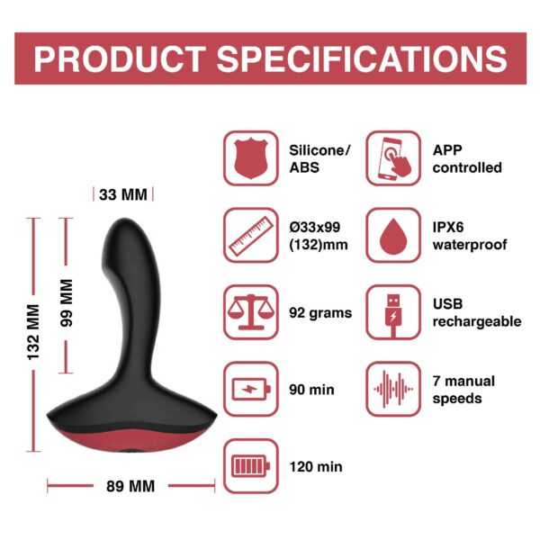 Magic Motion   Solstice App Controlled Prostate Vibrator - obrazek 6