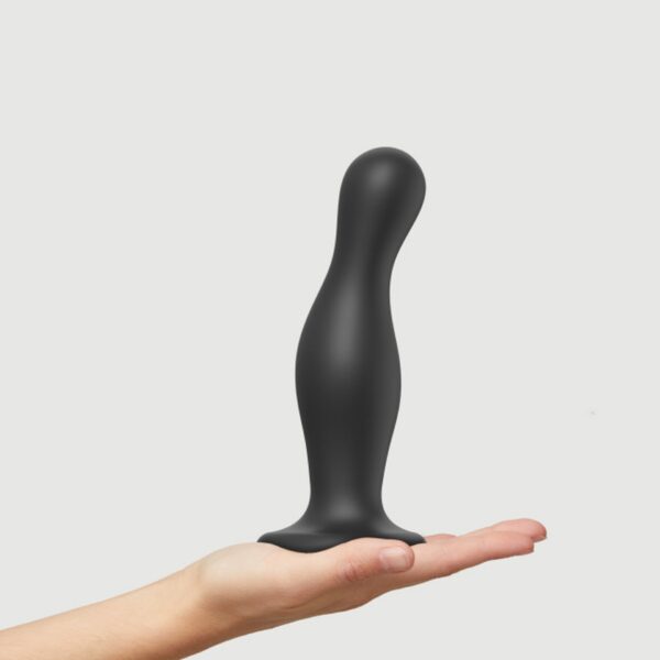 DILDO PLUG CURVY BLACK   XL - obrazek 6