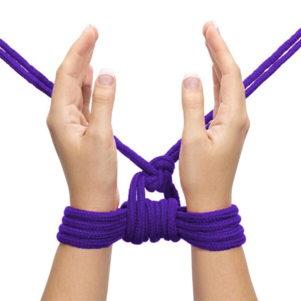 10 meters Fetish Bondage Rope Purple - obrazek 6