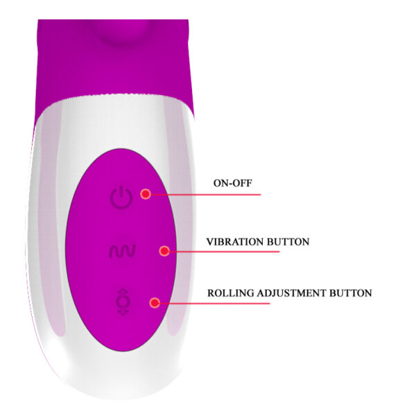 PRETTY LOVE   ADRIAN USB 4 rot; 12 vibration - obrazek 6