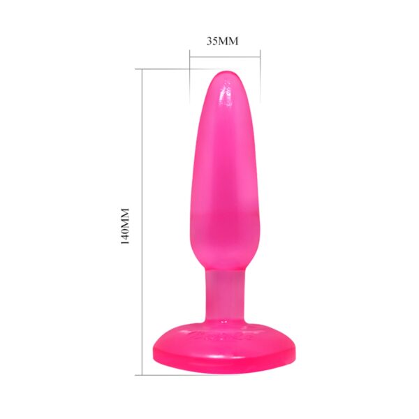 BAILE  BUTT PLUG PINK / RED - obrazek 6