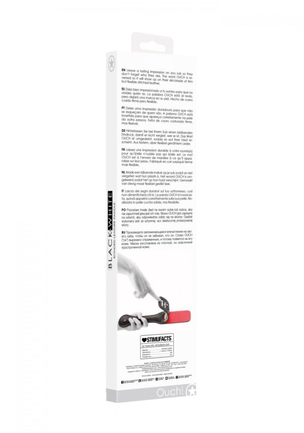 Bonded Leather Paddle Ouch - obrazek 6