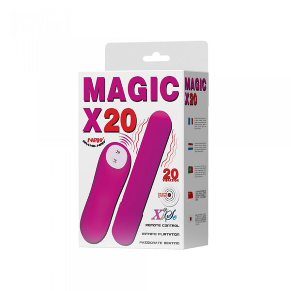 BAILE   MAGIC X20, 20 vibration functions Wireless remote control - obrazek 6
