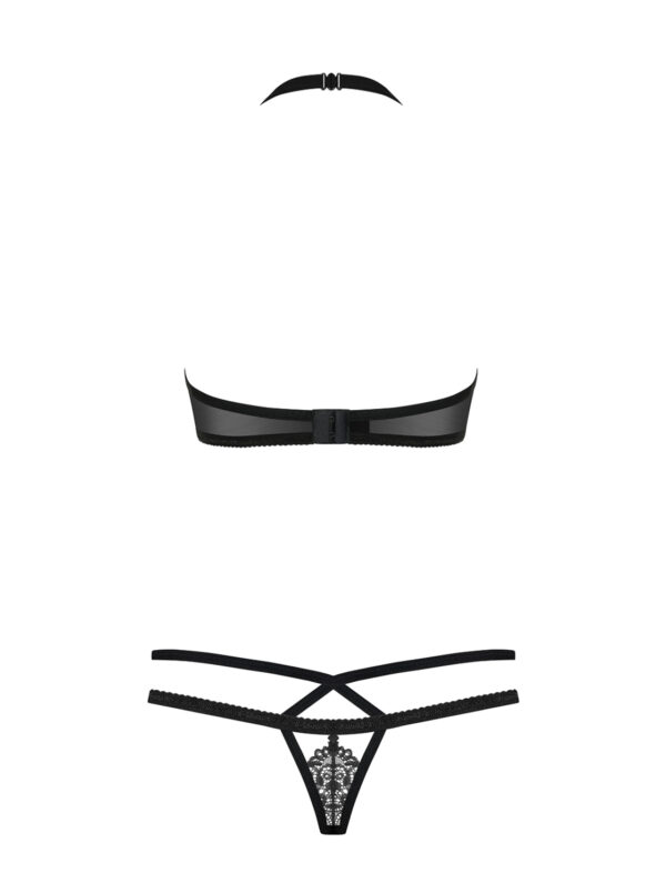 Bielizna 838 SET 1 komplet 2 częściowy czarny  S/M - obrazek 6