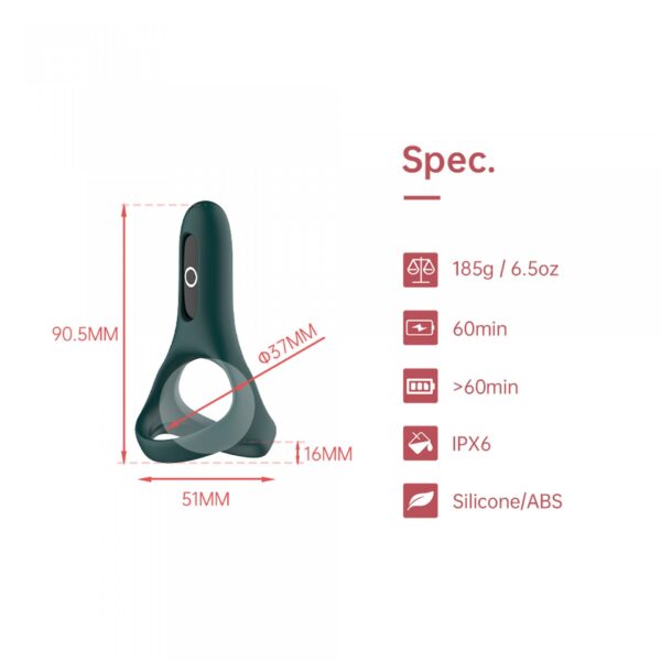 Magic Motion   Rise Smart Wearable Cockring Green - obrazek 6