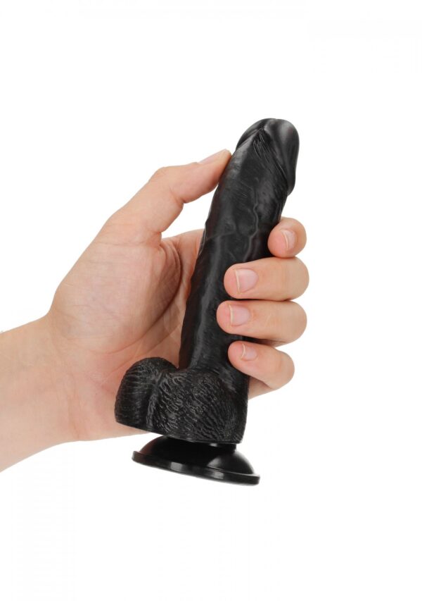 Curved Realistic Dildo  Balls  Suction Cup   6/ 15,5 cm - obrazek 6