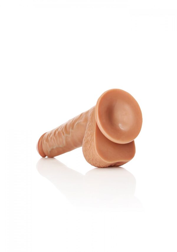 Straight Realistic Dildo  Balls  Suction Cup   10/ 25,5 cm - obrazek 6