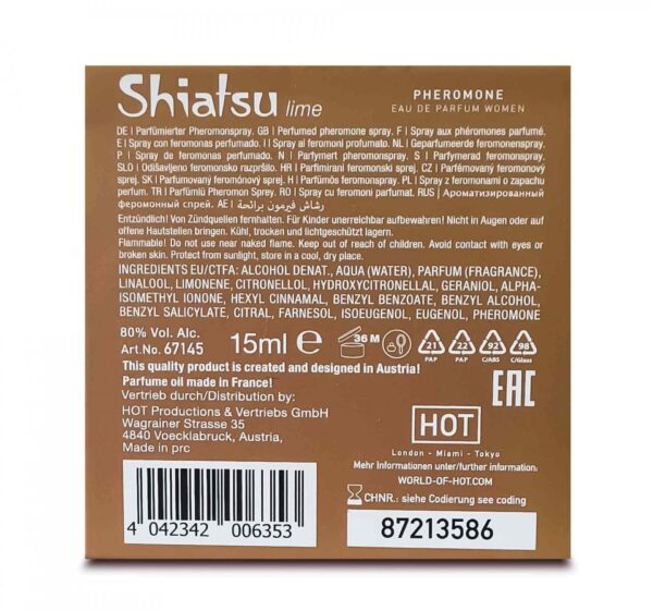 SHIATSU Pheromon Fragrance woman lime 15 ml - obrazek 6