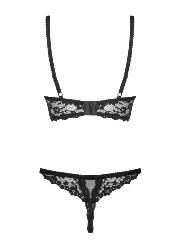 Bielizna Letica komplet 2 częściowy otwarty czarny L/XL - obrazek 6