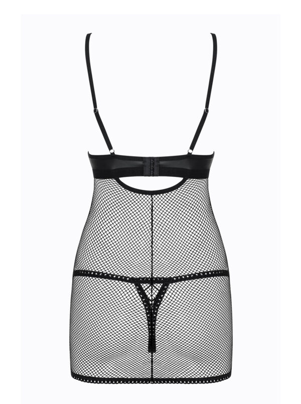 Bielizna Redella koszulka i stringi czarna L/XL - obrazek 6