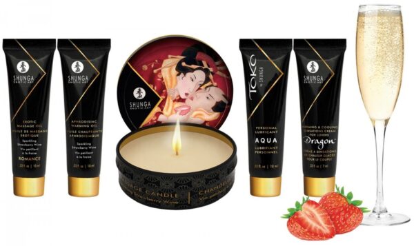 Geishas Secret Kit Strawberry Sparkling Wine - obrazek 6
