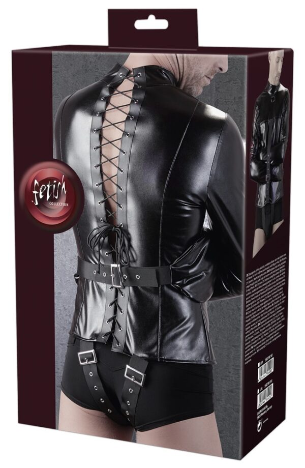 Imit.Leather Straitjacket S/M - obrazek 6