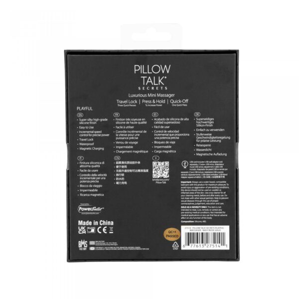 Pillow Talk   Secrets PlayfulClitoral Vibrator Blue - obrazek 6