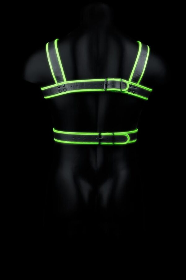 Body Harness   Glow in the Dark   Neon Green/Black   L/XL - obrazek 6