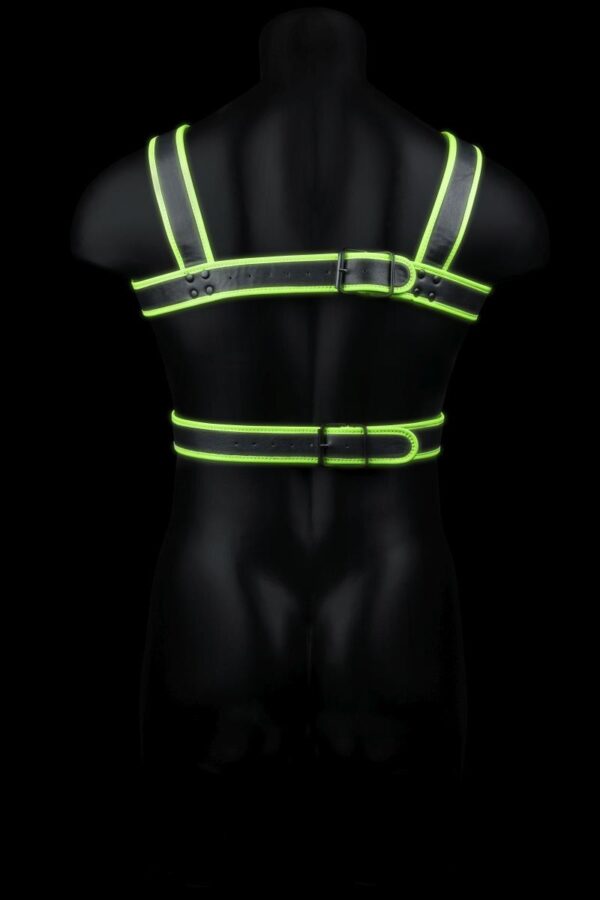 Body Harness   Glow in the Dark   Neon Green/Black   S/M - obrazek 6
