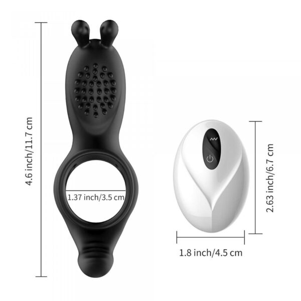 RabbitVibration Cock Ring with remote - obrazek 6
