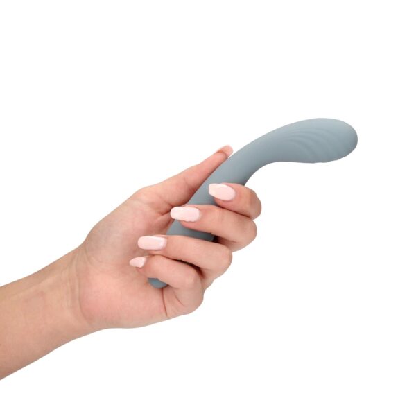 Ultra Soft Silicone G Spot Vibrator   Basalt Grey - obrazek 6