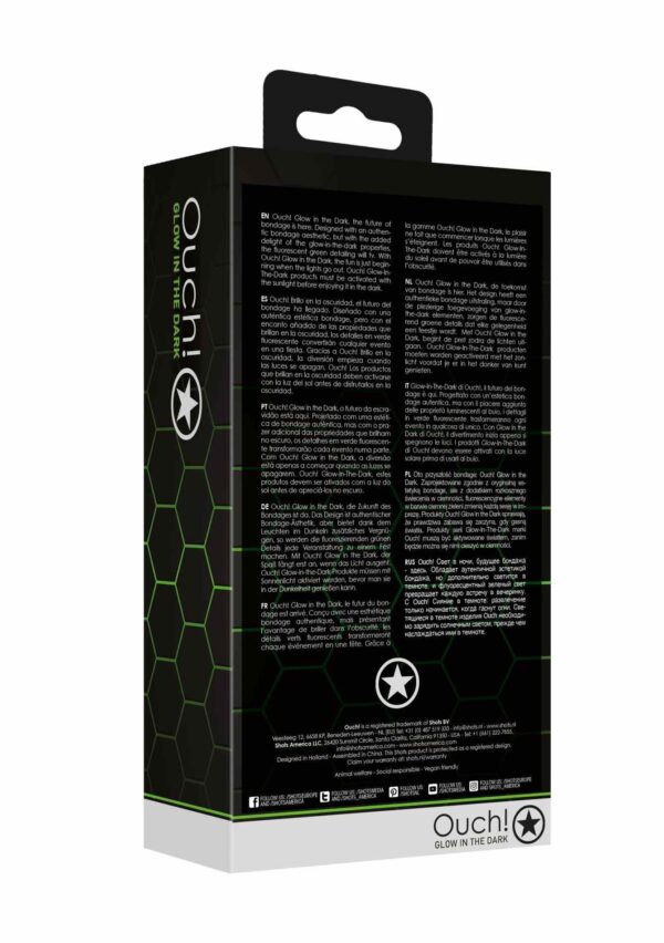Butt Plug with Cock Ring   GitD   Neon Green/Black - obrazek 6