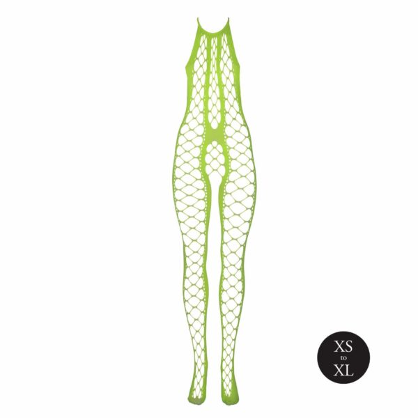 Bodystocking with Halterneck   Green   XS/XL - obrazek 6