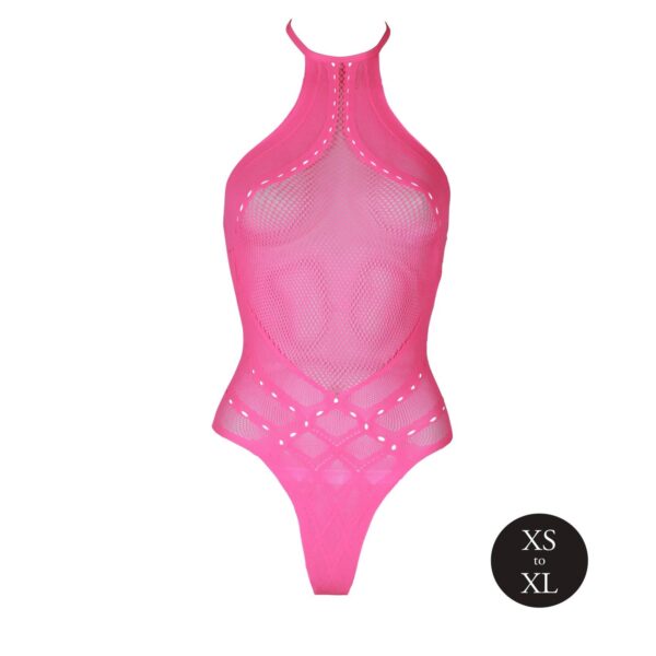 Body with Halter Neck   Neon Pink   XS/XL - obrazek 6
