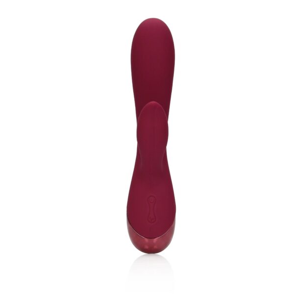 Smooth Silicone Rabbit Vibrator   Dark Cherry - obrazek 6
