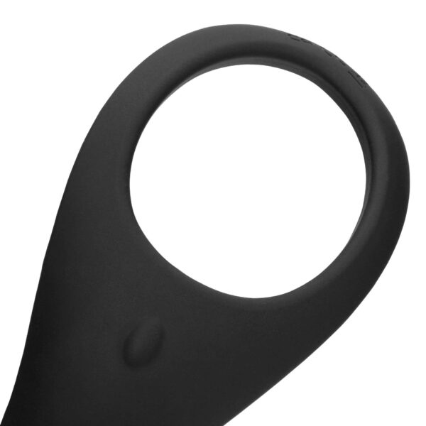 Pointed Vibrating Cock Ring   Licorice Black - obrazek 6