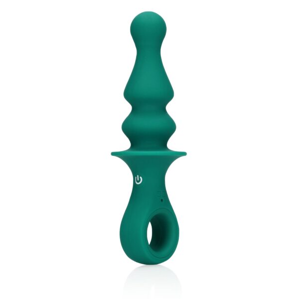 Pawn Shaped Anal Vibrator   Peacock Plume - obrazek 6