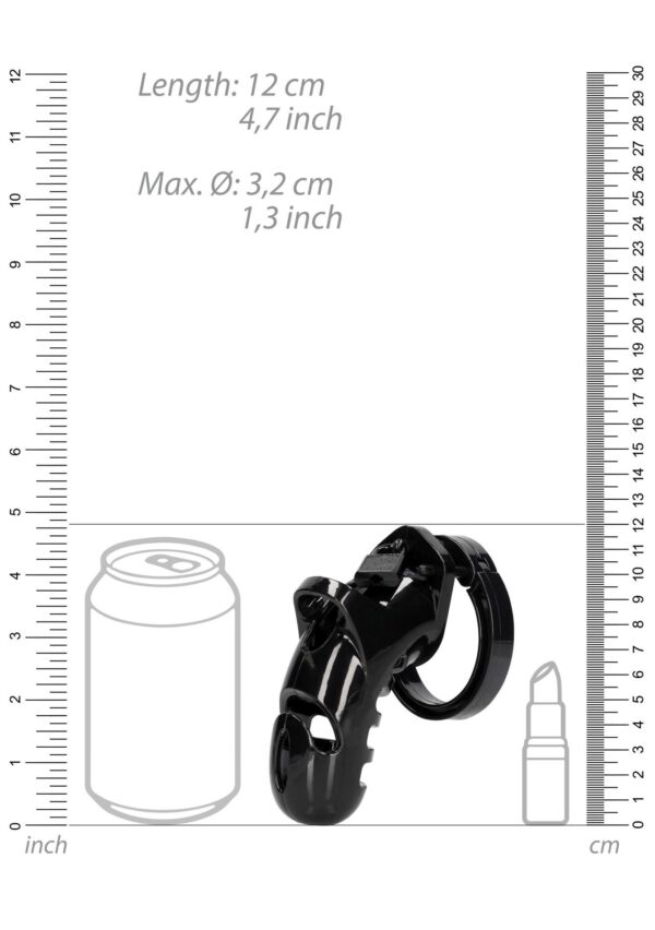 Model 26   Chastity Cage   4.5 / 11,5 cm   Black - obrazek 6
