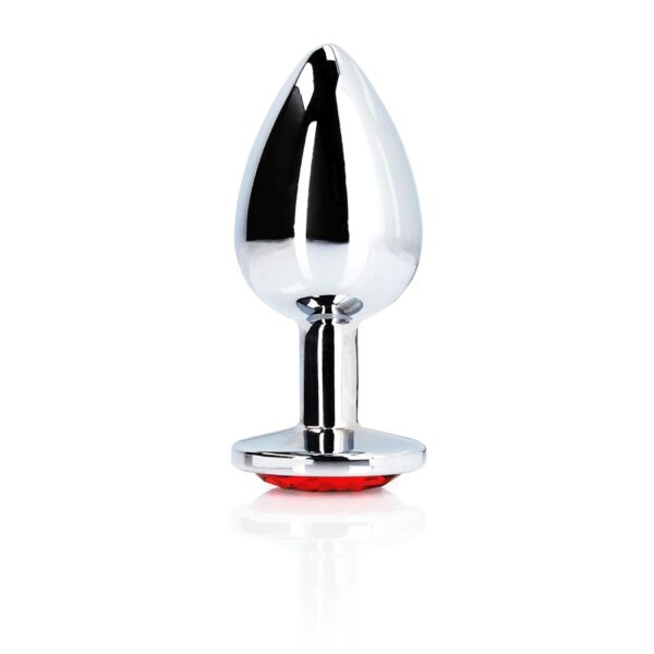 Round Gem Butt Plug   Large - obrazek 6