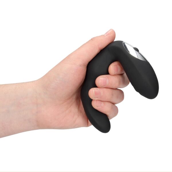 Bent Vibrating Prostate Massager with Remote Control   Black - obrazek 6