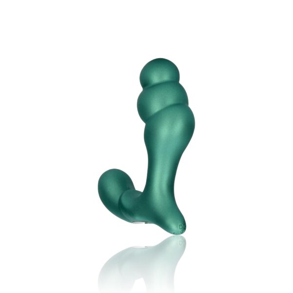 Stacked Vibrating Prostate Massager with Remote Control   Metallic Green - obrazek 6
