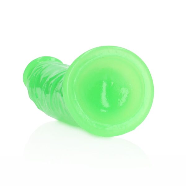 Slim Realistic Dildo with Suction Cup   Glow in the Dark   6 / 15,5 cm - obrazek 6