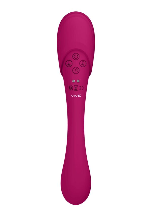 Mirai   Double Ended Pulse Wave & Air Wave Bendable Vibrator - obrazek 6