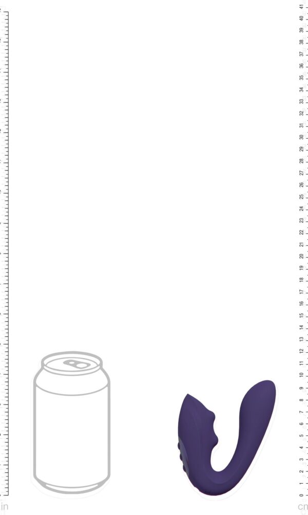 VIVE   Yuki   Rechargeable Dual Motor   G Spot Vibrator with Massaging Beads   Purple - obrazek 6