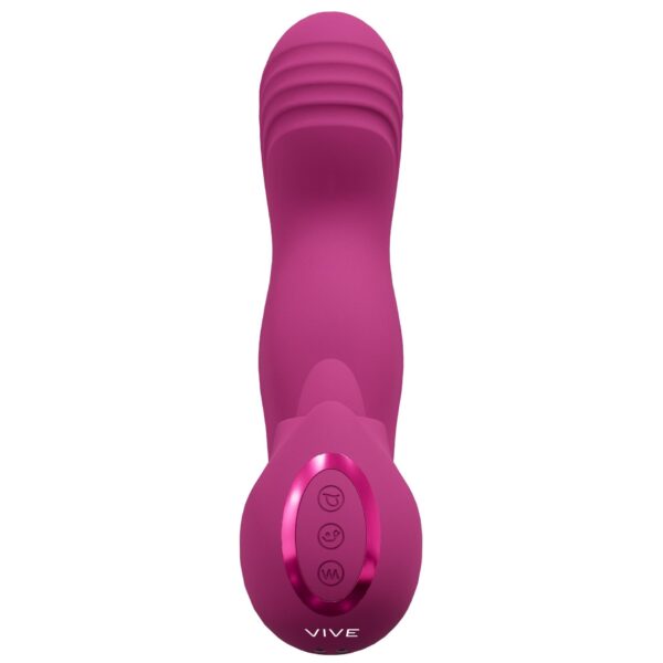 VIVE   Yumi   Rechargeable Triple Motor   G Spot Finger Motion Vibrator and Flickering Tongue Stimulator - obrazek 6