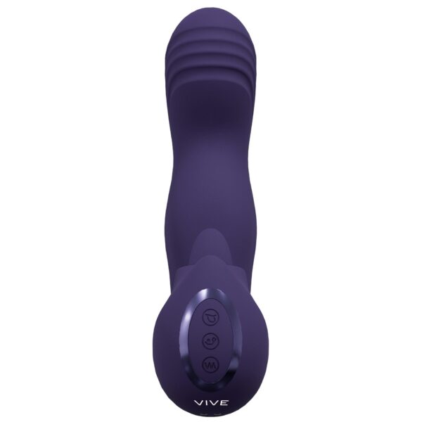 VIVE   Yumi   Rechargeable Triple Motor   G Spot Finger Motion Vibrator and Flickering Tongue Stimul - obrazek 6