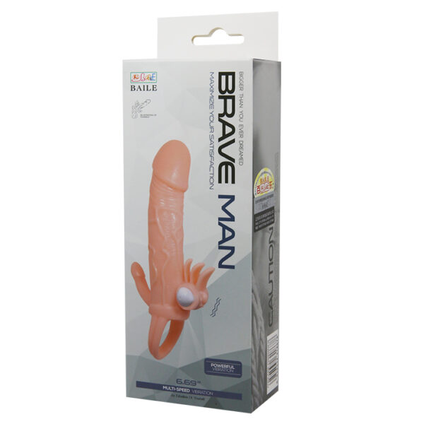 BAILE   BRAVE MAN SKIN 6,69 MULTI SPEED vibration - obrazek 6