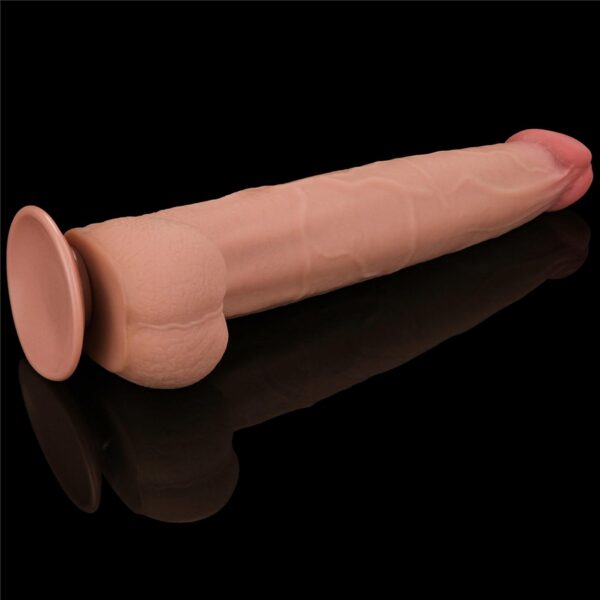 13.5 King Sized Sliding Skin Dual Layer Dong - obrazek 6