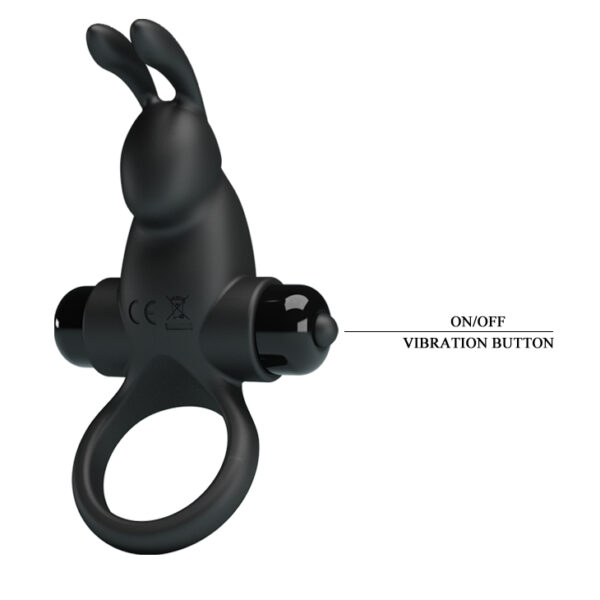 PRETTY LOVE   VIBRANT PENIS RING I Black - obrazek 6